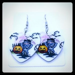 Halloween Mummy/Pumpkin earrings